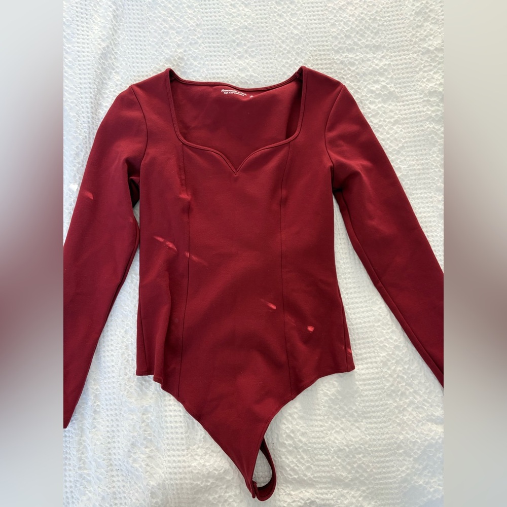 ✨NWOT✨Abercrombie Ponte Sweetheart Bodysuit - Picture 8 of 8